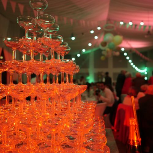 photo mariage lumière led