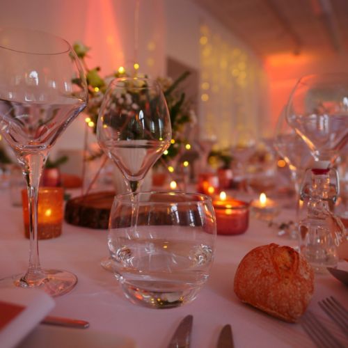 éclairage LED mariage à Dinard - Domaine du Montmarin