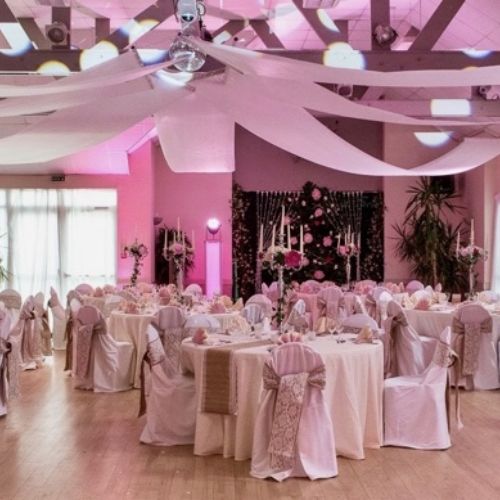 Photo de mise en lumière d'une réception de mariage à Saint-Malo