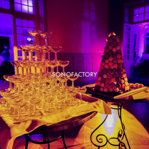 Mariage fontaine de champage