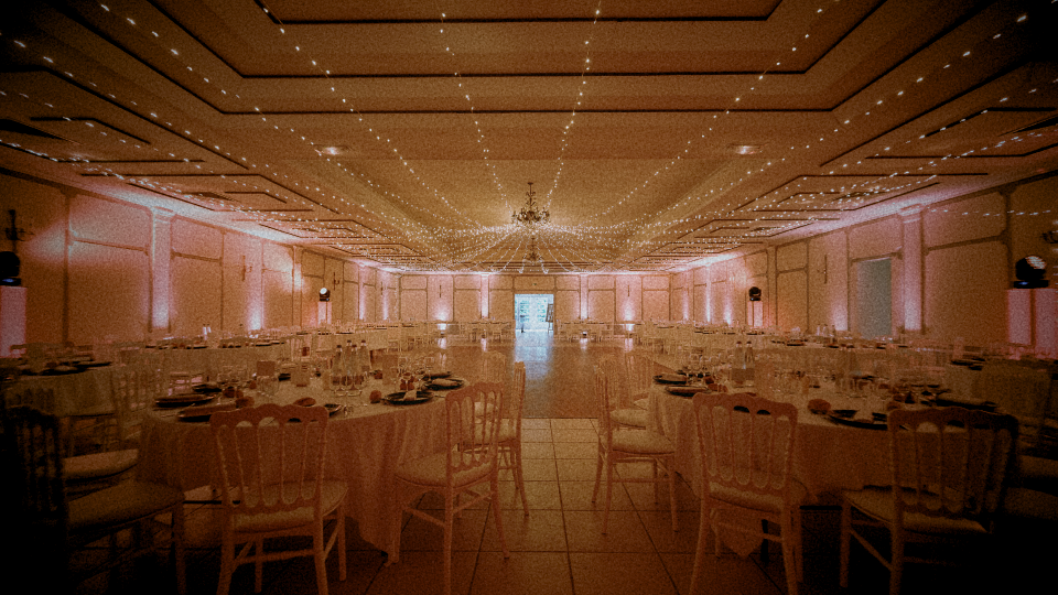 Salle de mariage mise en lumière dans les Côtes-d’Armor