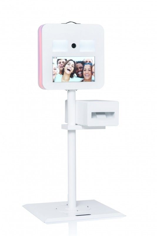 Borne photobooth avec appareil photo et imprimante pour événements – Sonofactory